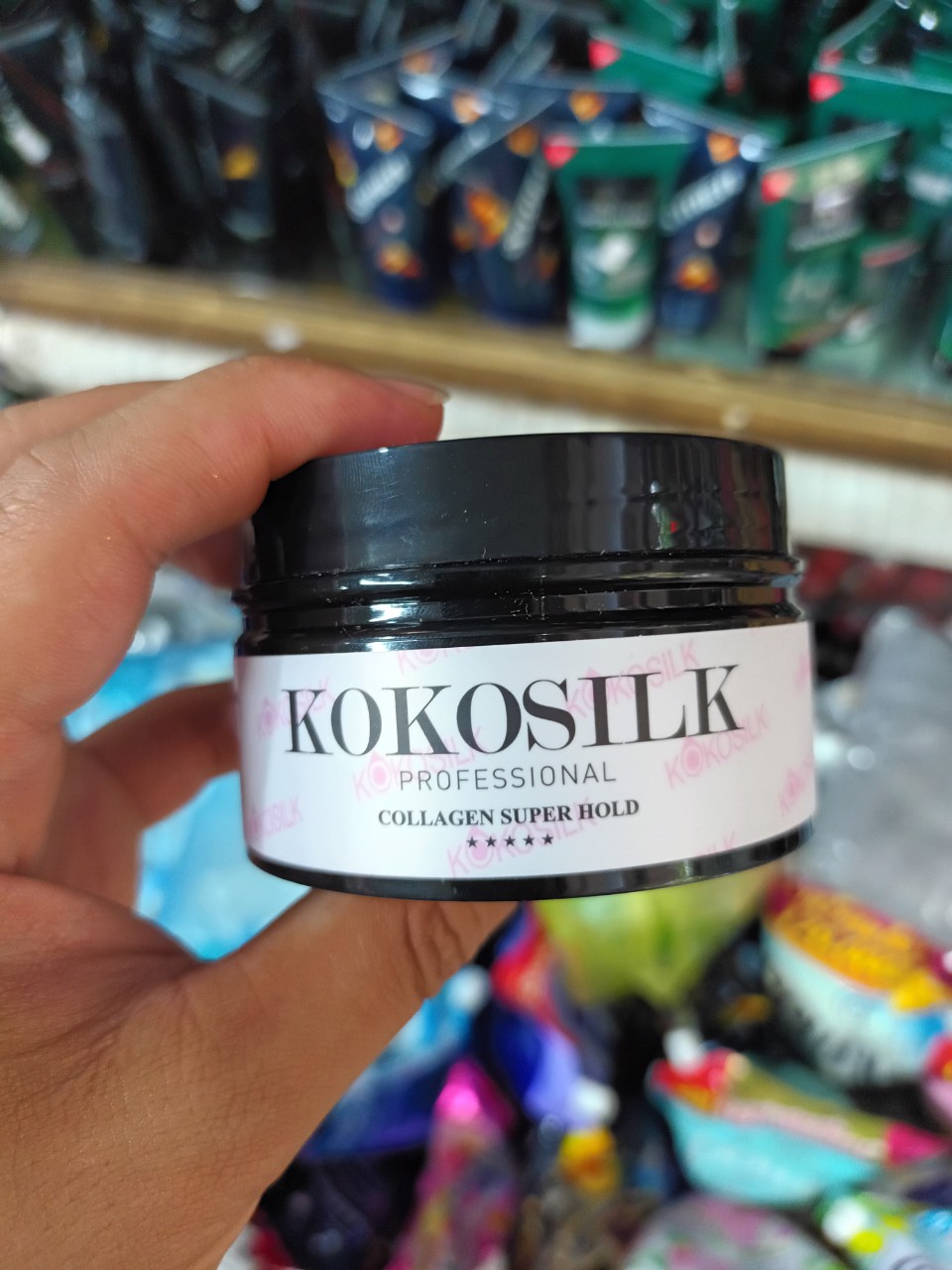 Wax Vuốt Tạo Kiểu Tóc Cứng Kokosilk Collagen