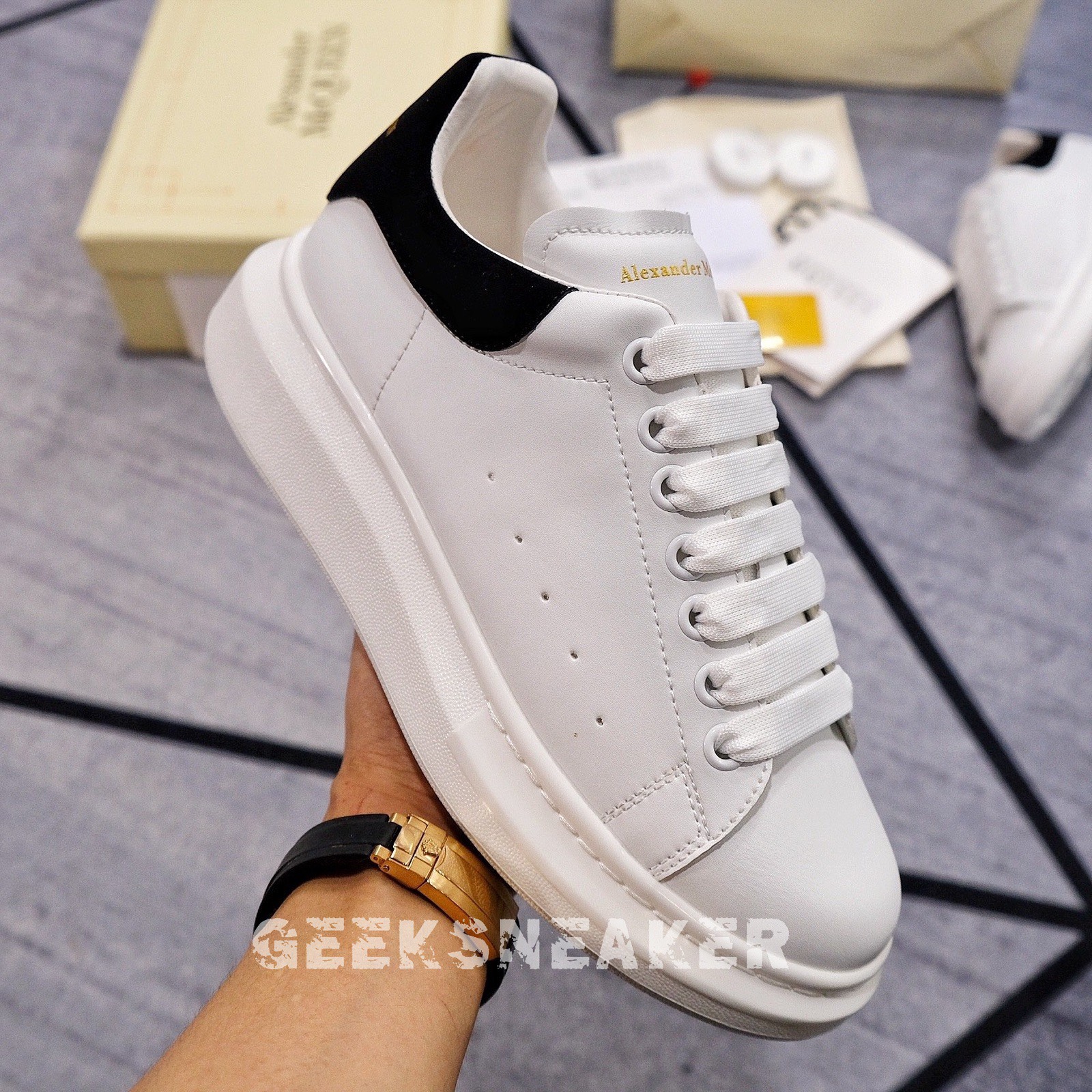[GeekSneaker] Giày Mc Queen | McQueen Gót Nhung