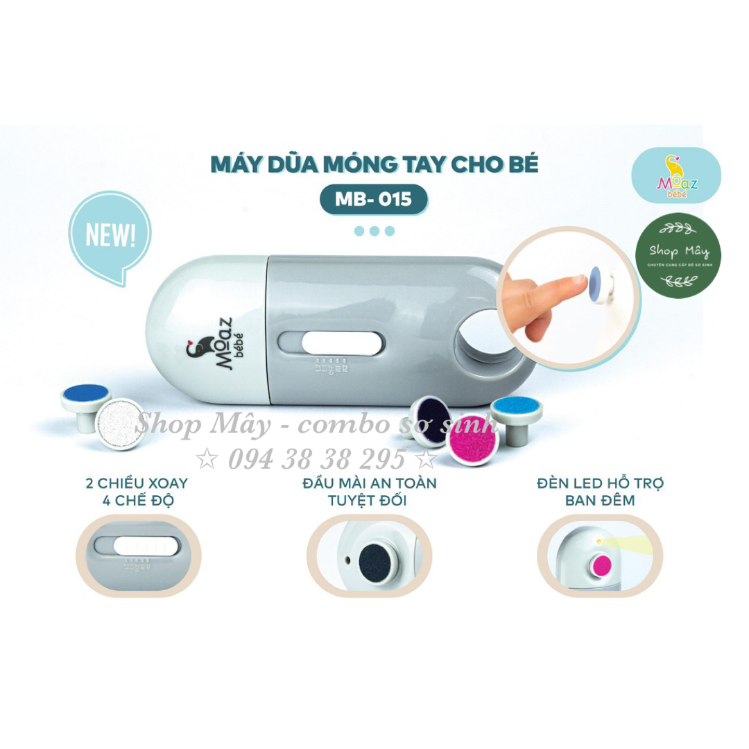 [CHÍNH HÃNG] Máy dũa móng cho bé Moaz BéBé MB-015