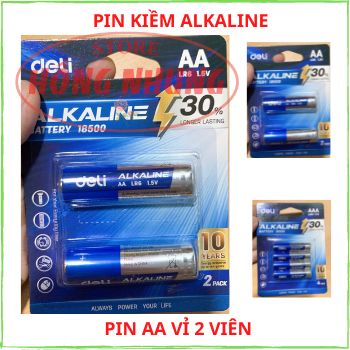 [Bán Chạy] Pin ALKALINE AA (2A), AAA (3A) ( 18501/18500/18504) Vỉ 2 Viên/ 4 Viên.