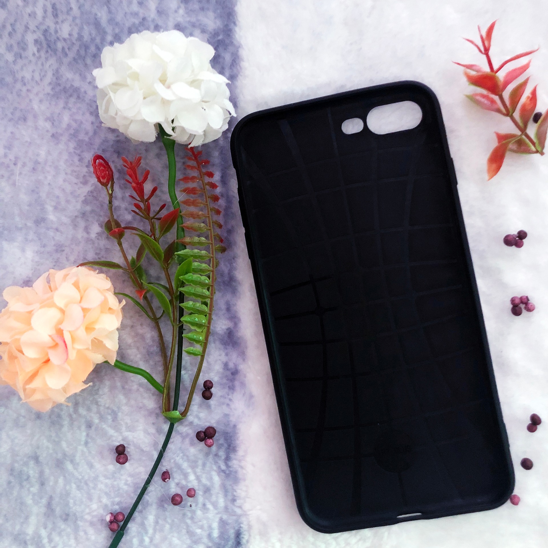 [Nhiều Mẫu] Ốp lưng dẻo Iphone 7 Plus/ 8 Plus (Thân đen - in hình siêu cute)
