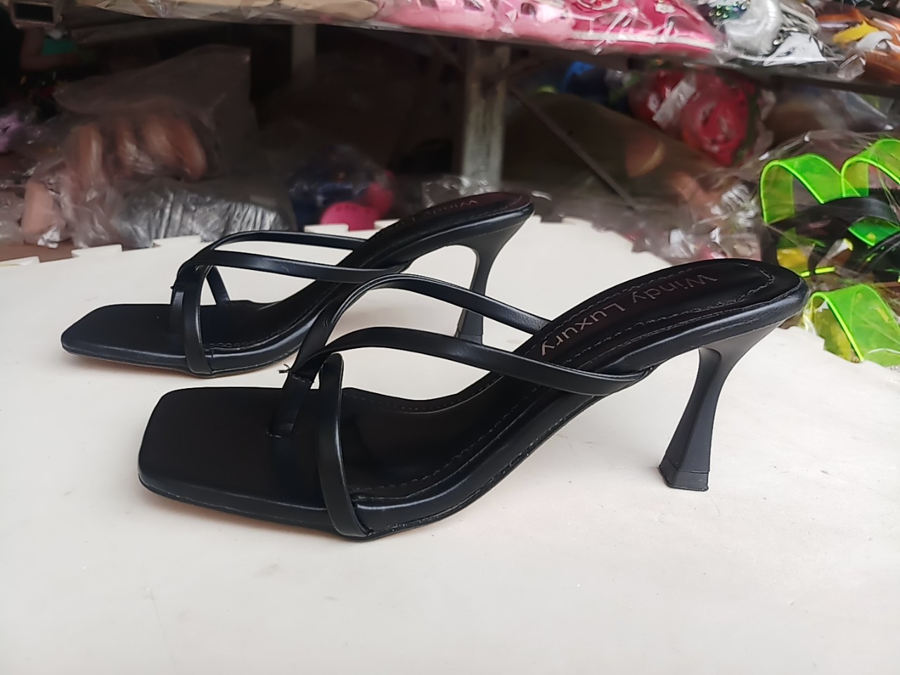 dép guốc nữ cao 7 phân xỏ ngón