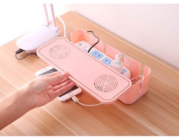 [SALE SỐC 50%] Hộp nhựa đựng ổ điện gọn gàng ngăn nắp chống rối dây, đặc biệt chống giật cho gia đình có trẻ nhỏ, thiết kế có lỗ thoáng thông hơi, chất liệu nhựa cứng ABS bền đẹp theo thời gian