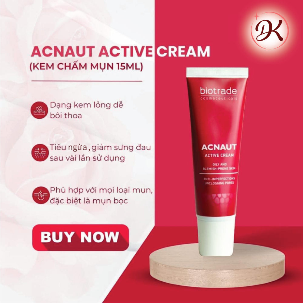 Kem mụn Biotrade Active Cream 5ml - 15ml chấm mụn