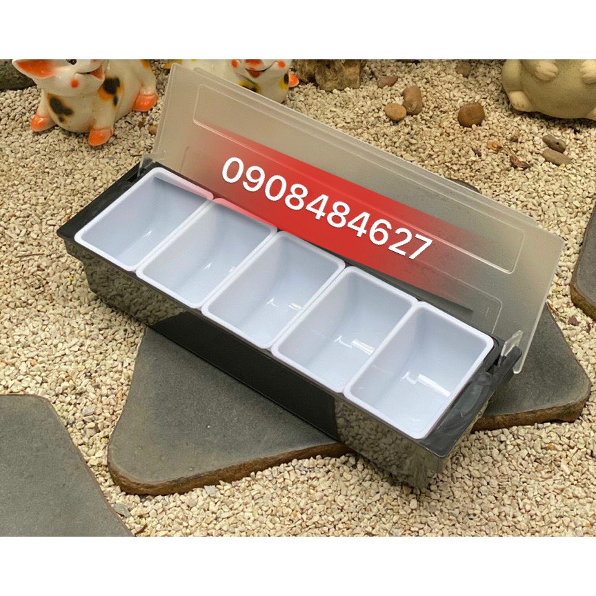 Khay Nhựa Đựng Topping ( 4,5,6 Ngăn )