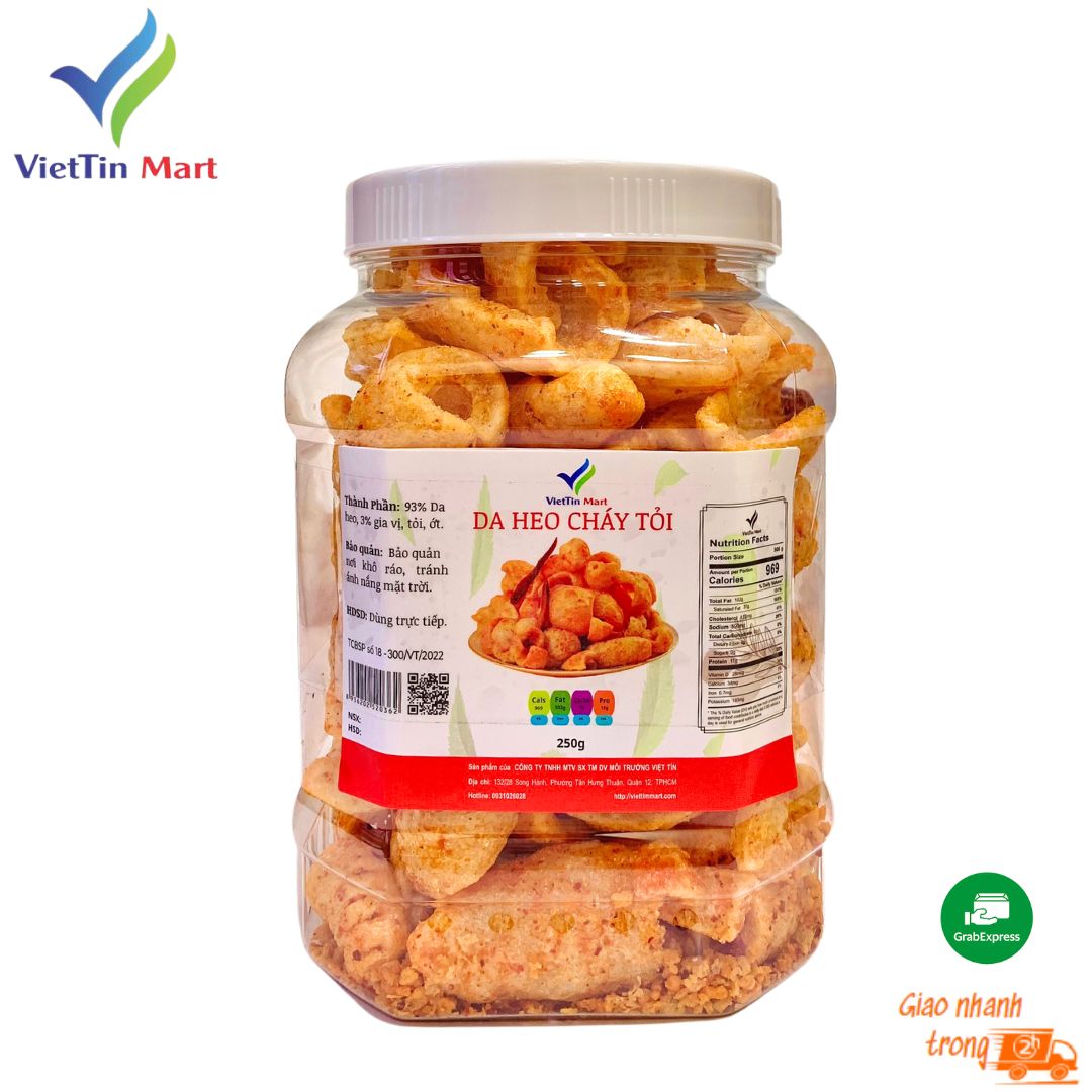 500gram Da Heo Cháy Tỏi loại ngon - Viettin Mart