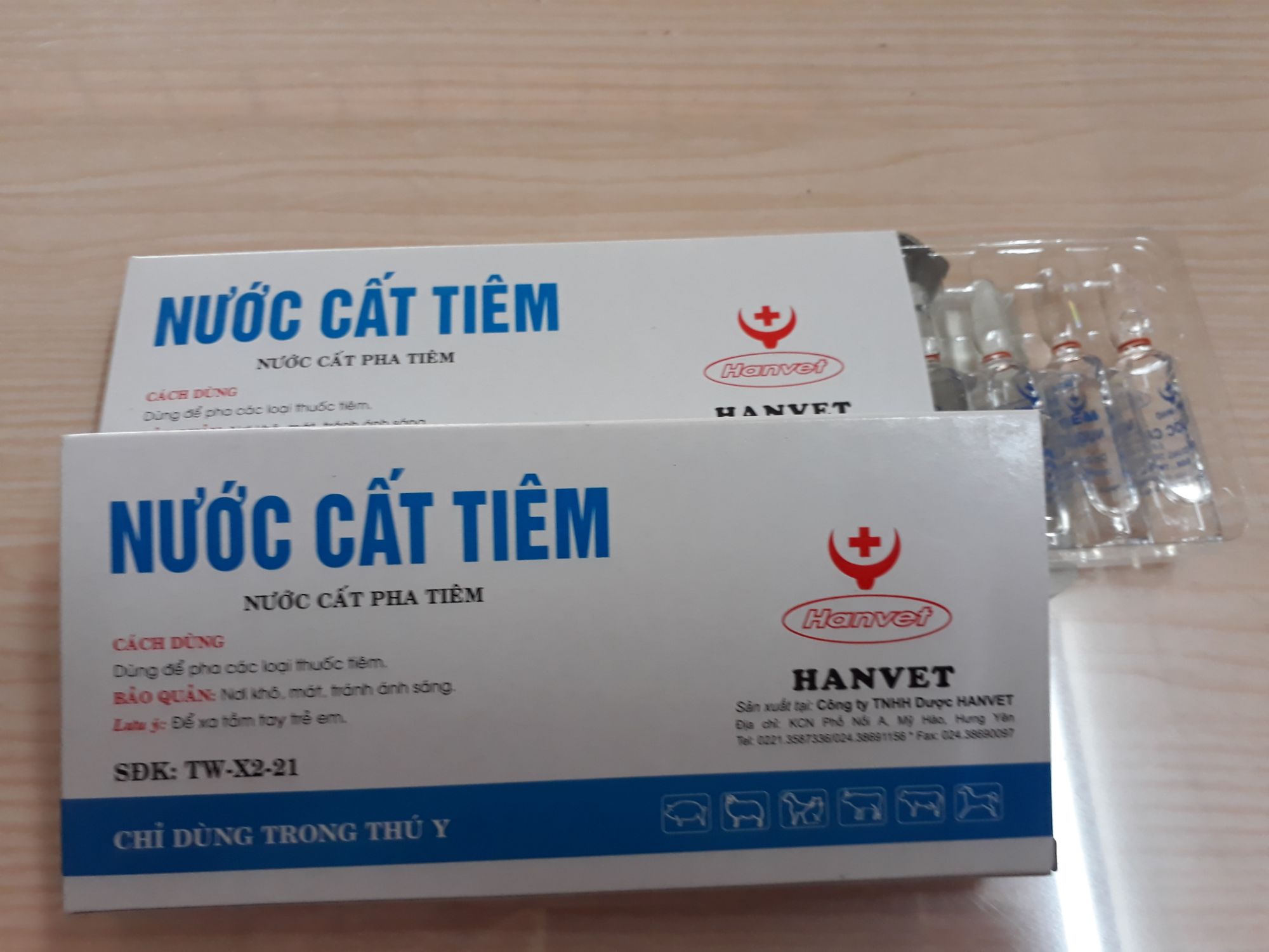 20 ống nước cất pha tiêm thú cưng 5ml