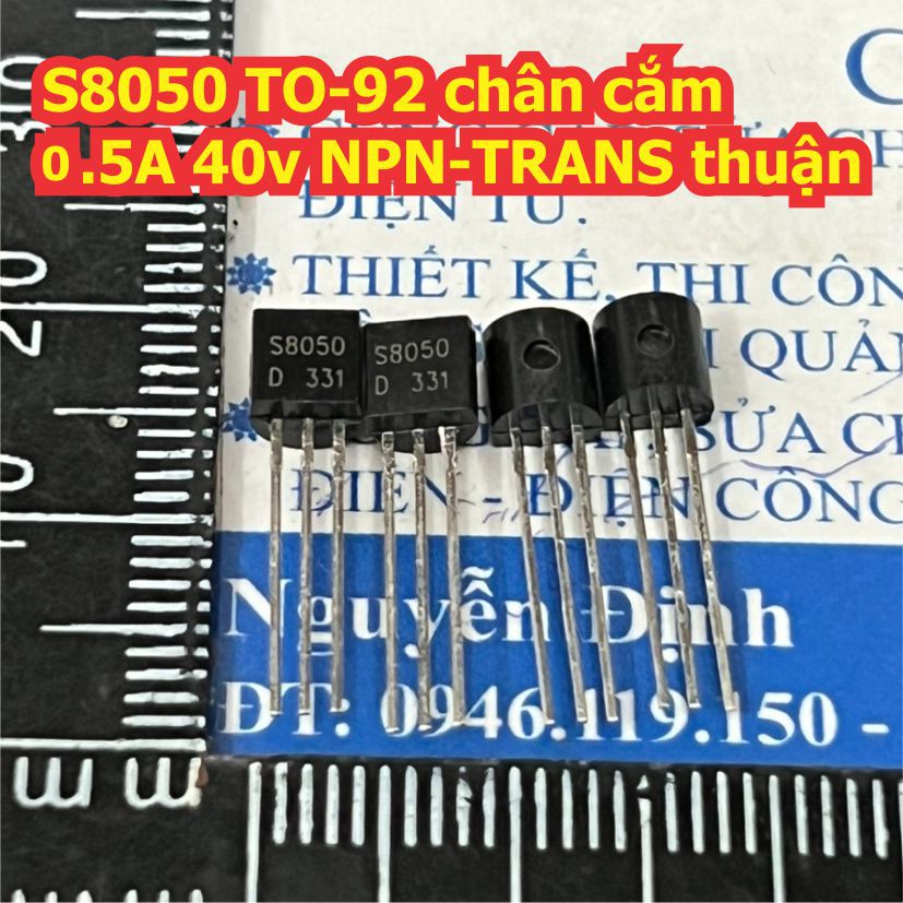 50 con s8050 ss8050 8050 to-92 chân cắm 0.5a / 1.5a 40v npn transistor nghịch kde1516