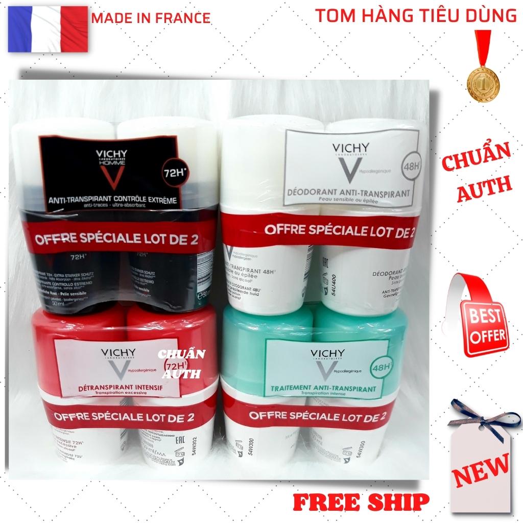 Lăn Khử Mùi Vichy 50ml Pháp