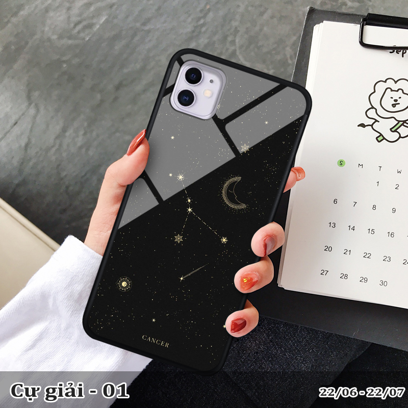 Ốp kính Iphone 11 in cung hoàng đạo