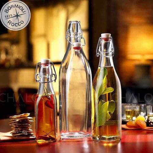 Chai thuỷ tinh nắp quai cài Italia Swing 500ML, CHAI THUỶ TINH ĐỰNG NƯỚC ÉP, CHAI ĐỰNG SỮA, CHAI ĐỰNG NƯỚC ĐA NĂNG