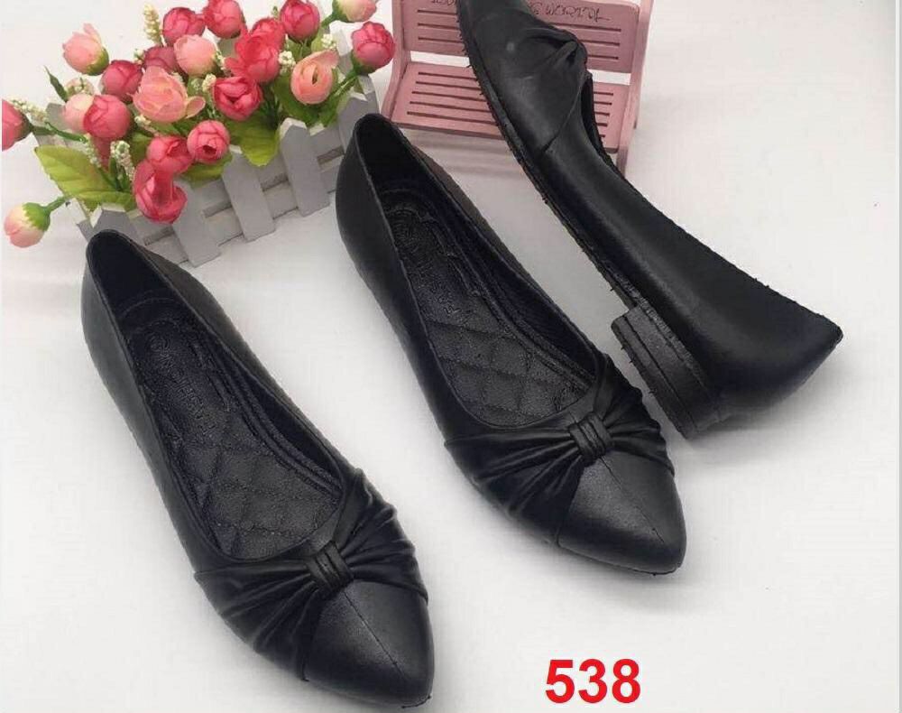 [HCM]Giày búp bê nơ xoắn dẻo