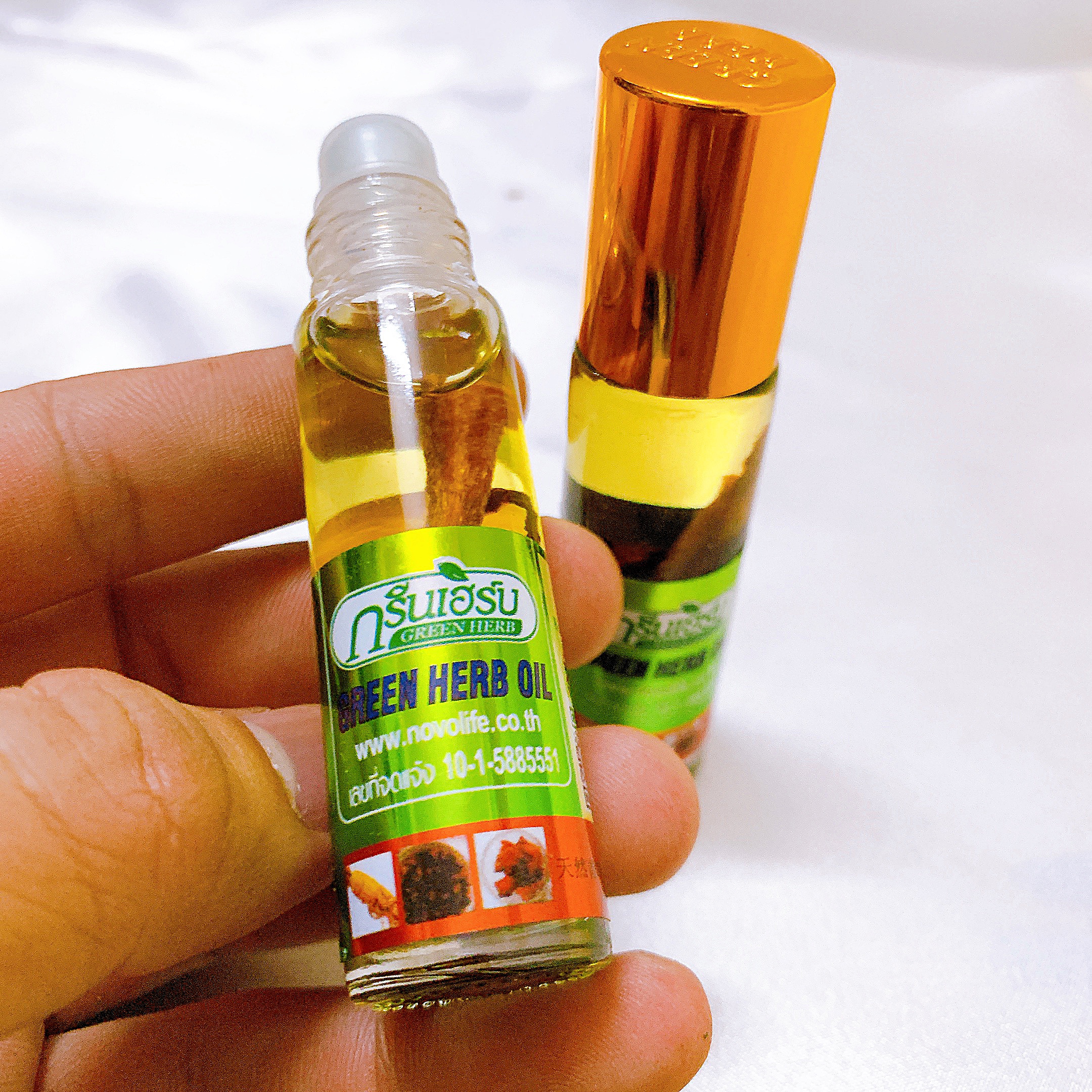 Dầu Lăn Sâm Green Herb Thái Lan 8ml-Hàng Nội Địa Thái Lan 100%