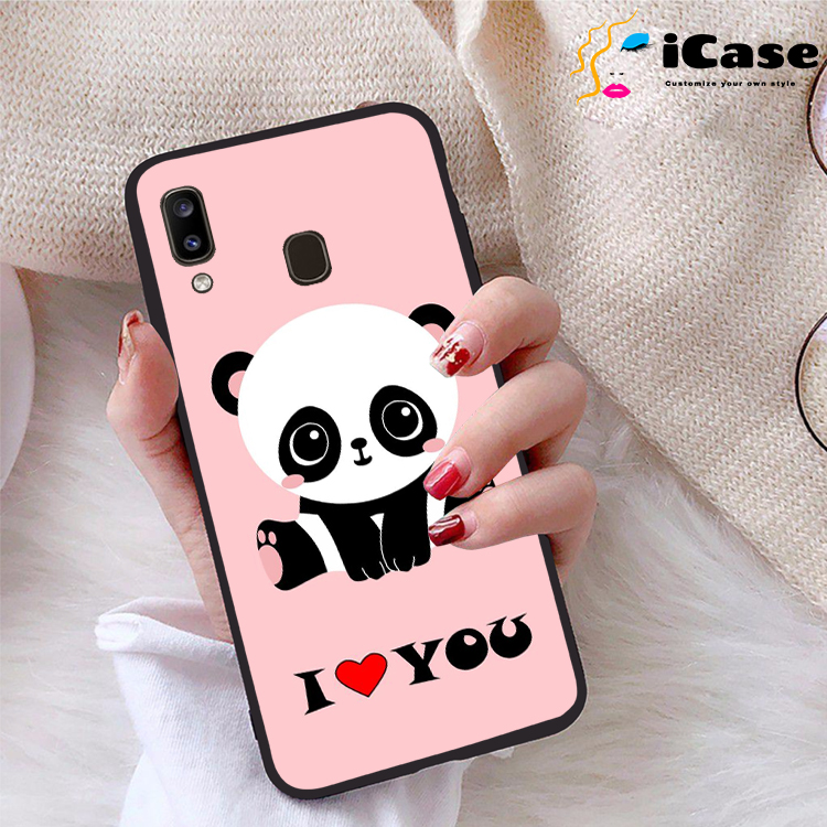 Ốp lưng Samsung Galaxy A20 viền dẻo TPU BST Panda