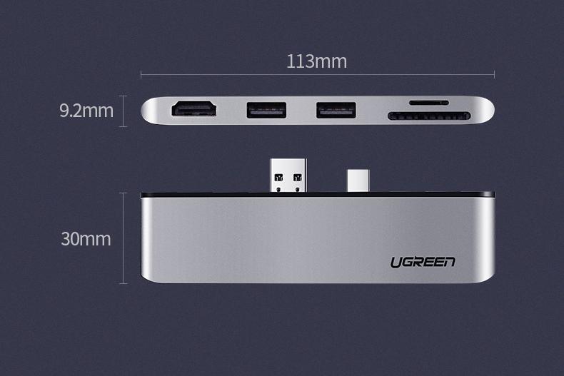 Cổng chuyển gắn Surface Pro 4,5,6 Ugreen 70338