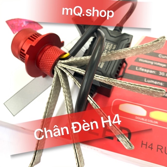 Đèn Pha Led Bi Cầu Mini RUBY 2 Mầu Cost Vàng Pha Trắng Chuyên Ô Tô Xe Máy Chính Hãng MQ Lắp Được Điện Máy
