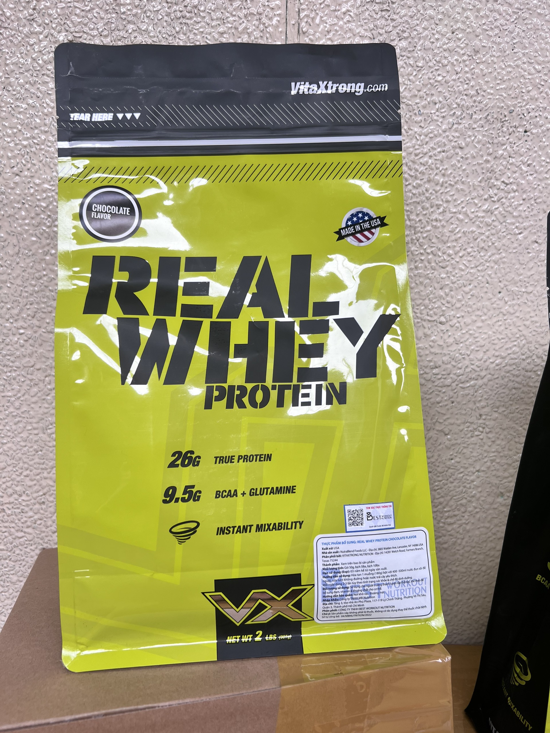 Real Whey Protein 5LBS 62 Servings VitaXtrong - Whey tăng cơ giúp phục hồi cơ bắp