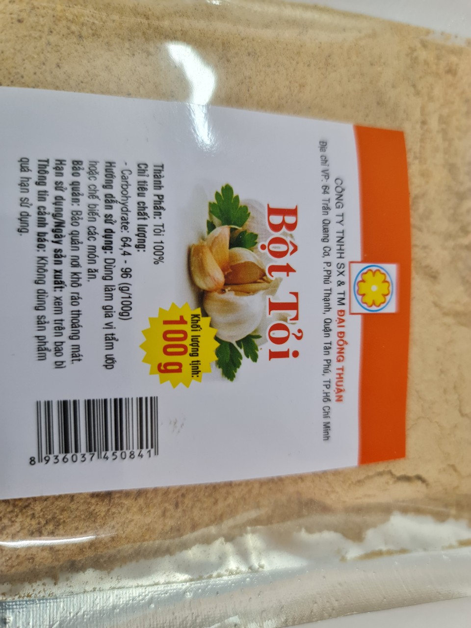 [100g] BỘT TỎI [VN] ĐẠI ĐỒNG THUẬN Garlic Powder (bph-hk)