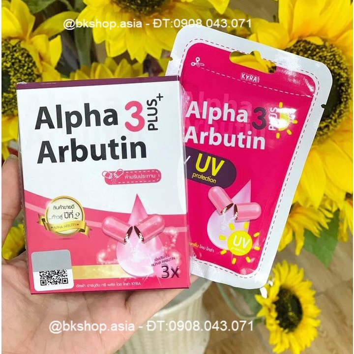 [Thái Lan] Viên Kích Trắng Alpha Arbutin 3 Plus Ngày - Đêm