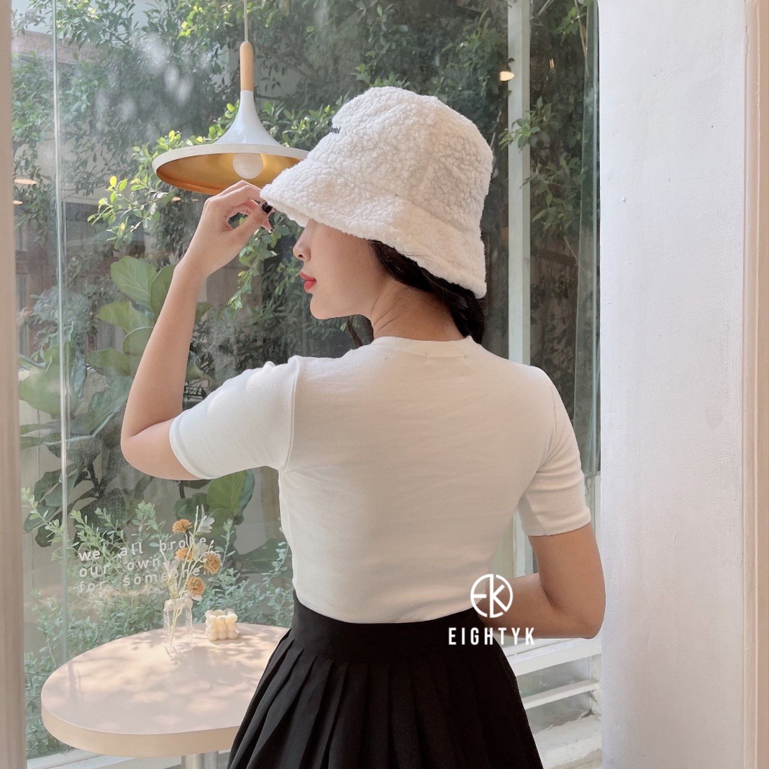 [EIGHTYK] Áo Croptop Tay Ngắn Trơn