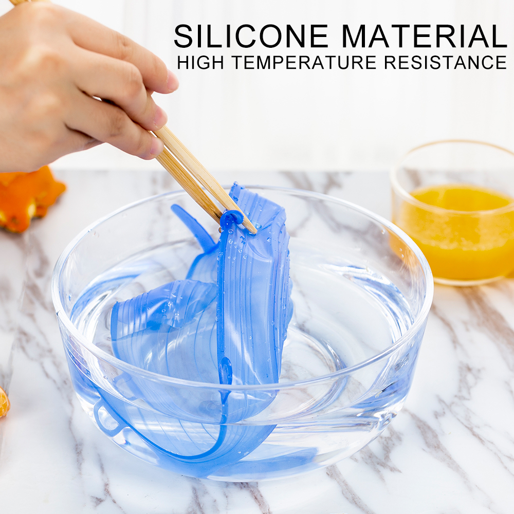 Combo 6 nắp đậy thực phẩm chất liệu silicon an toàn