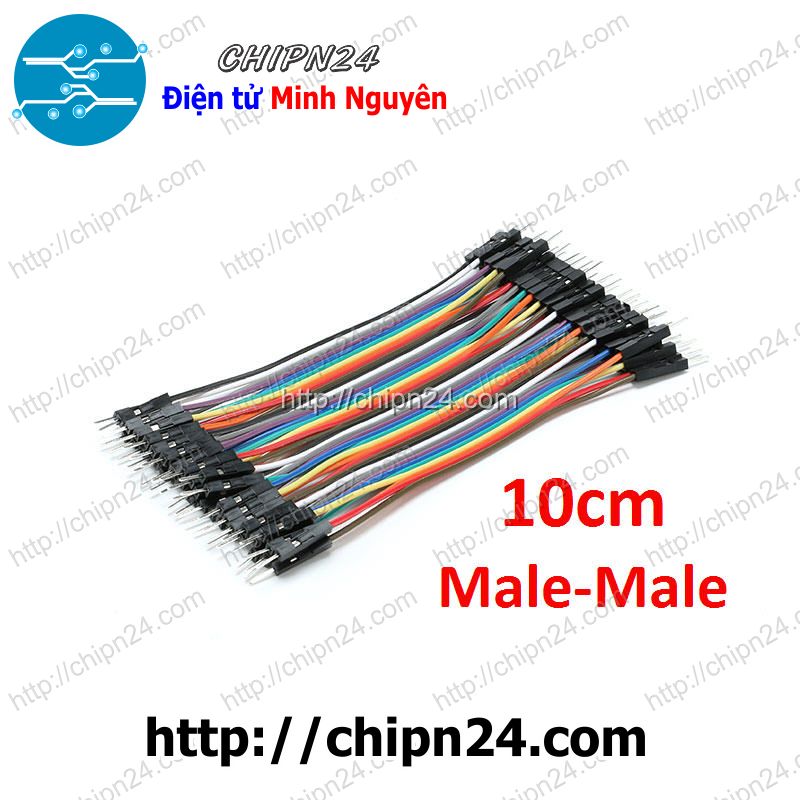 Dây cắm test board 10cm đực-đực