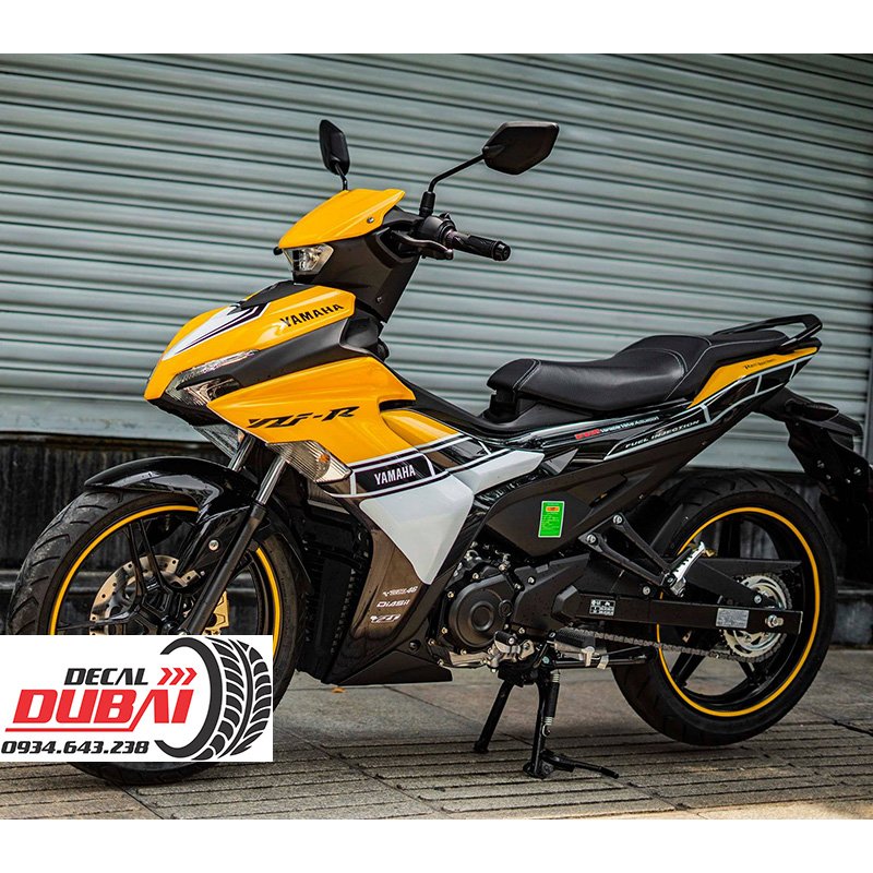 Tem Trùm Exciter 155 Vàng Trắng Đen Thể Thao