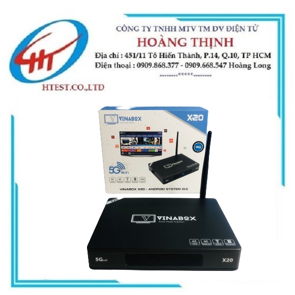 Android Box TV Vinabox X20 - Dòng 4G/32G - SP000762