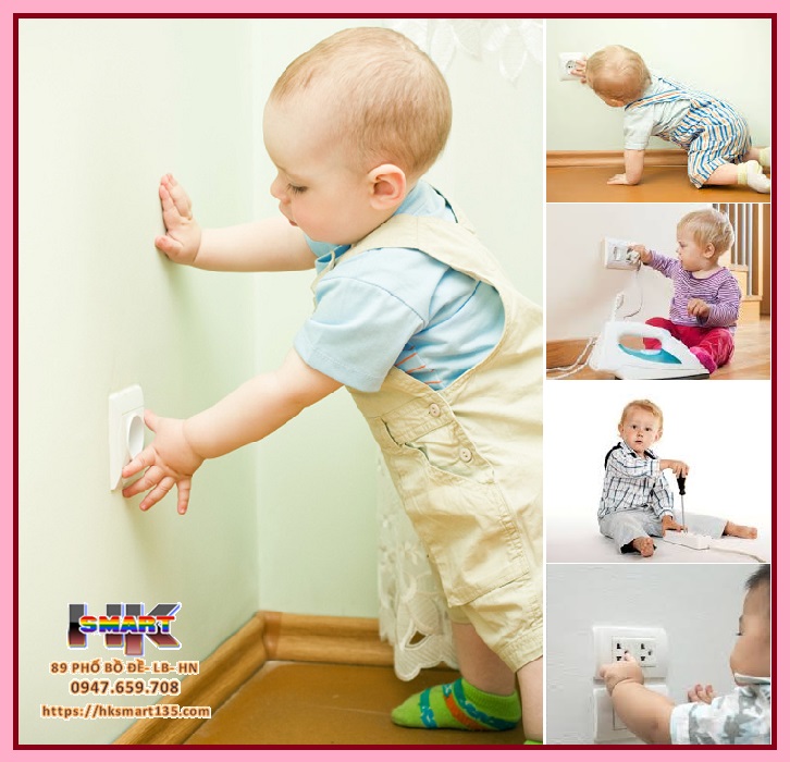 Bộ 10 Nút Bịt Ổ Điện Loại 2 Chấu