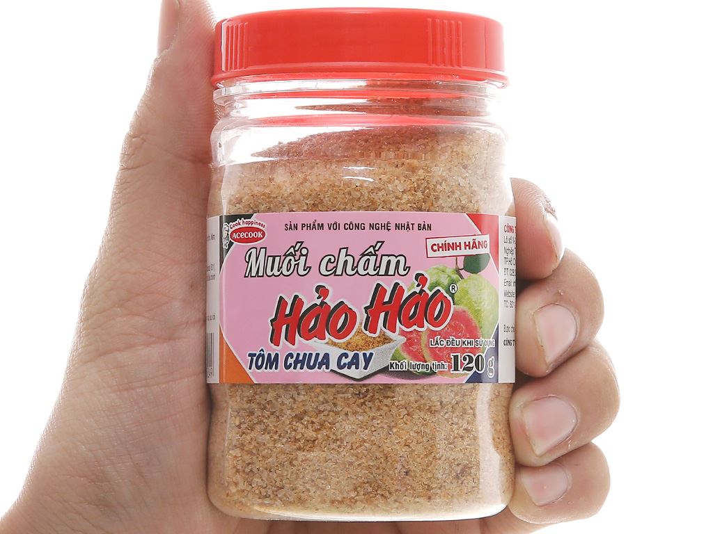 [Acecook] 1 lọ 120gr muối chấm Hảo Hảo vị Tôm chua cay