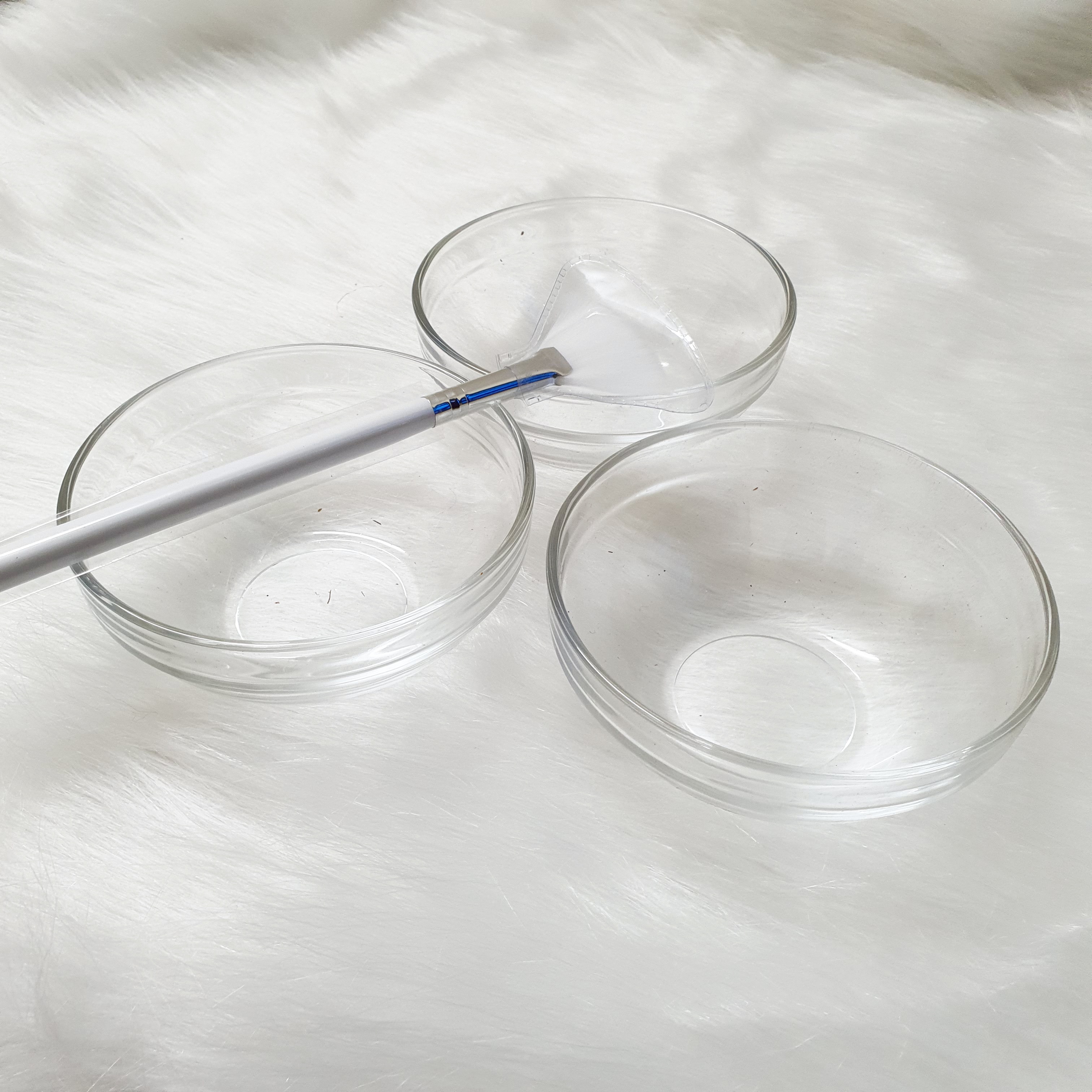 Bát thủy tinh trộn mặt nạ, bát peel, chổi peel