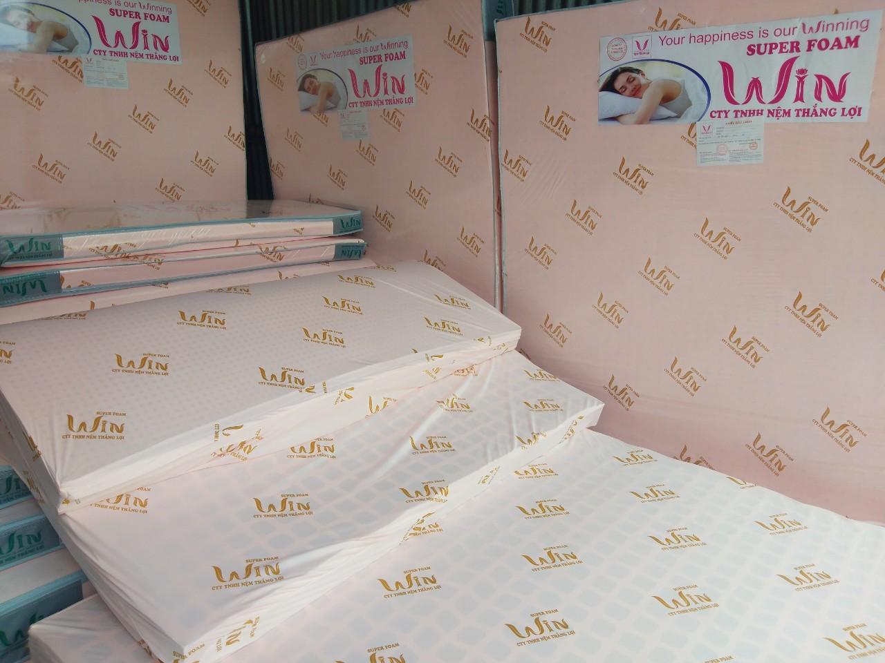 Nệm cao su 1m8x2mx15cm Super Foam Win Thắng Lợi cao cấp