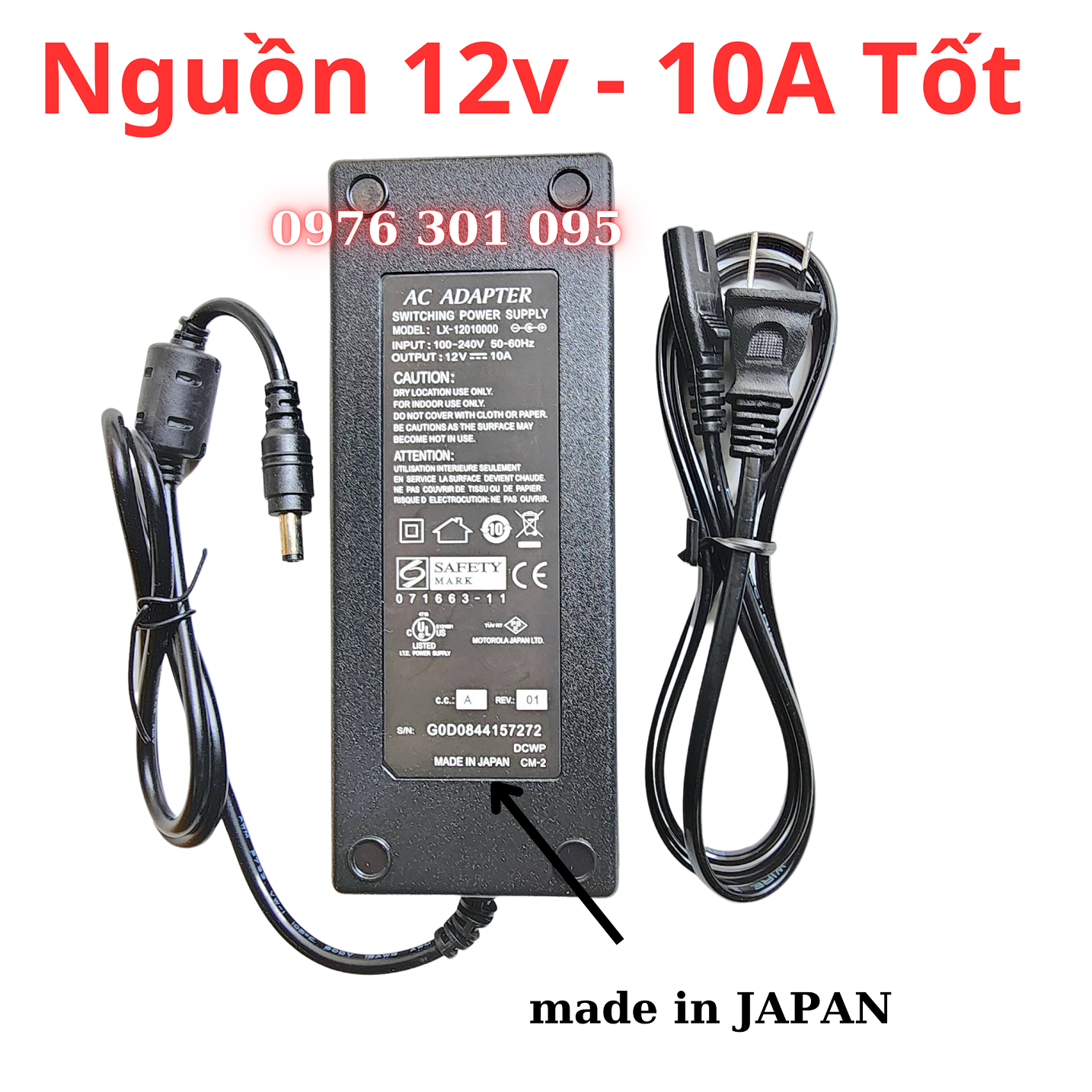 Bộ Đổi Nguồn 12v 1A - 2A - 3A - 5A - 10A (Bộ Chuyển Đổi 220v-->12v)