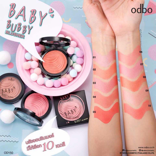 [HCM]Má Hồng Bắt Sáng Odbo Baby Bubby OD150