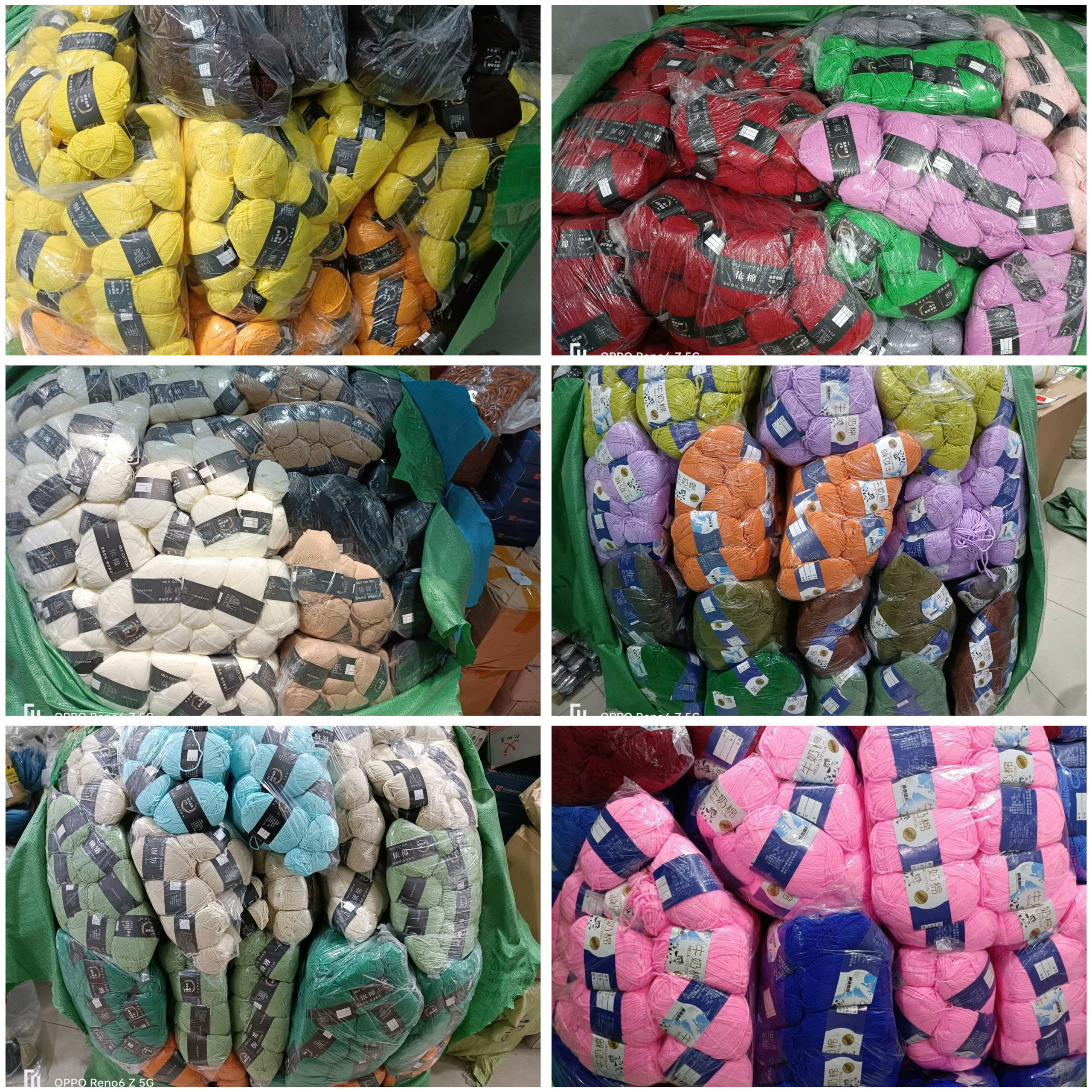Cuộn len đan móc . Bằng sợi cotton mền mịn chất lượng cao