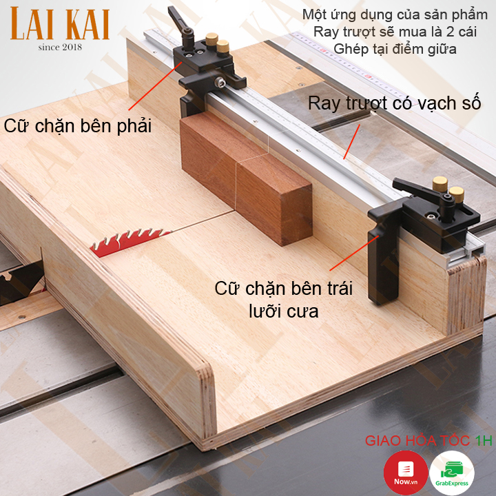 [HCM]Ray trượt nhôm có vạch số