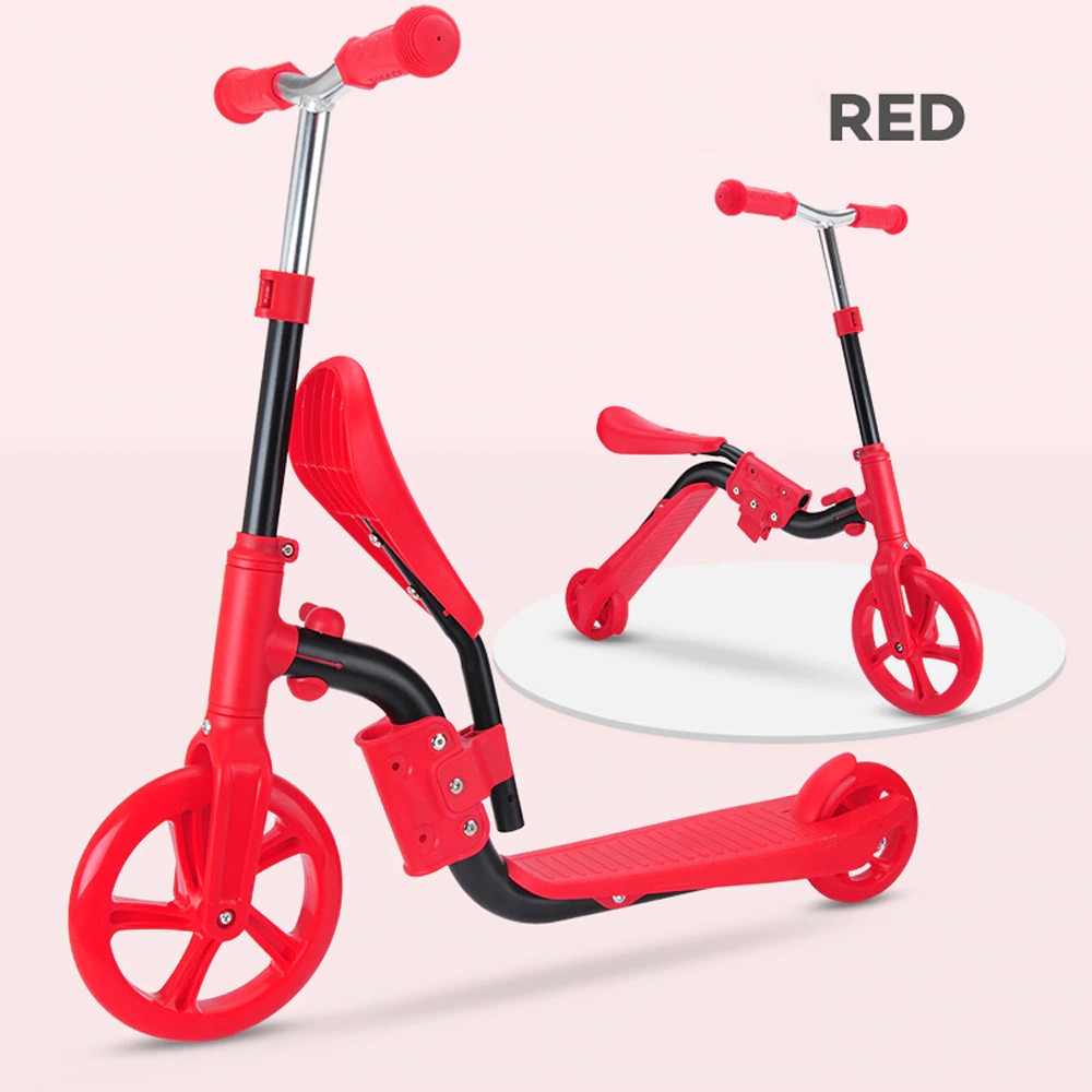 2-in-1 Scooter sledge for babies - Can be converted to balancing vehicles, scooters