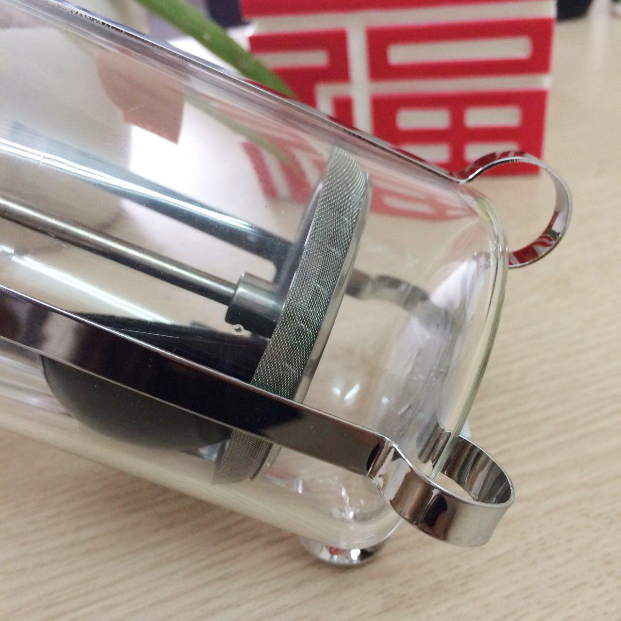 Bình pha cà phê, Bộ bình lọc pha trà, Bình Pha Cafe Kiểu Pháp 350ml (Bạc) - Bình pha cà phê french press