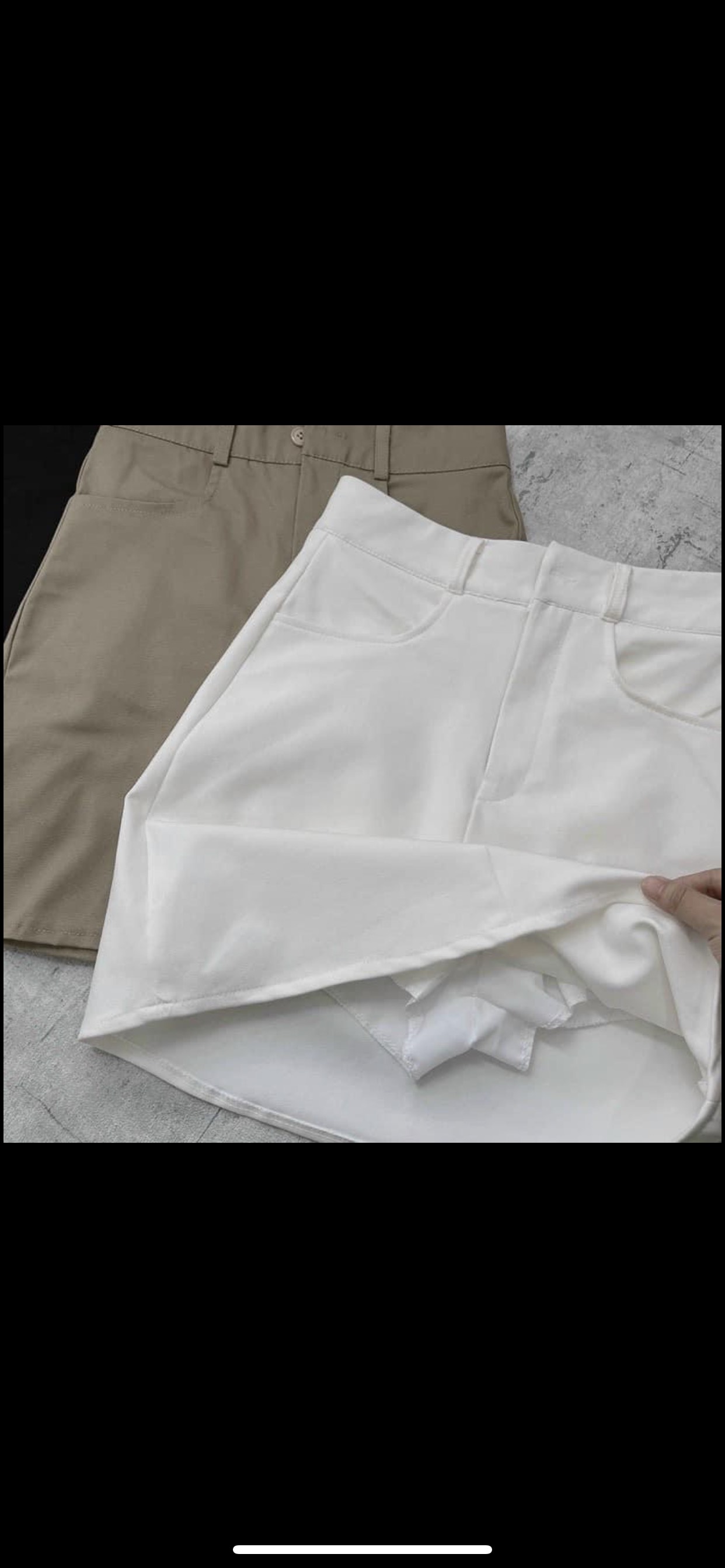 [25-27/4 Hoàn tiền 15%]Chân Váy Kaki Lưng Cao Dáng A m506