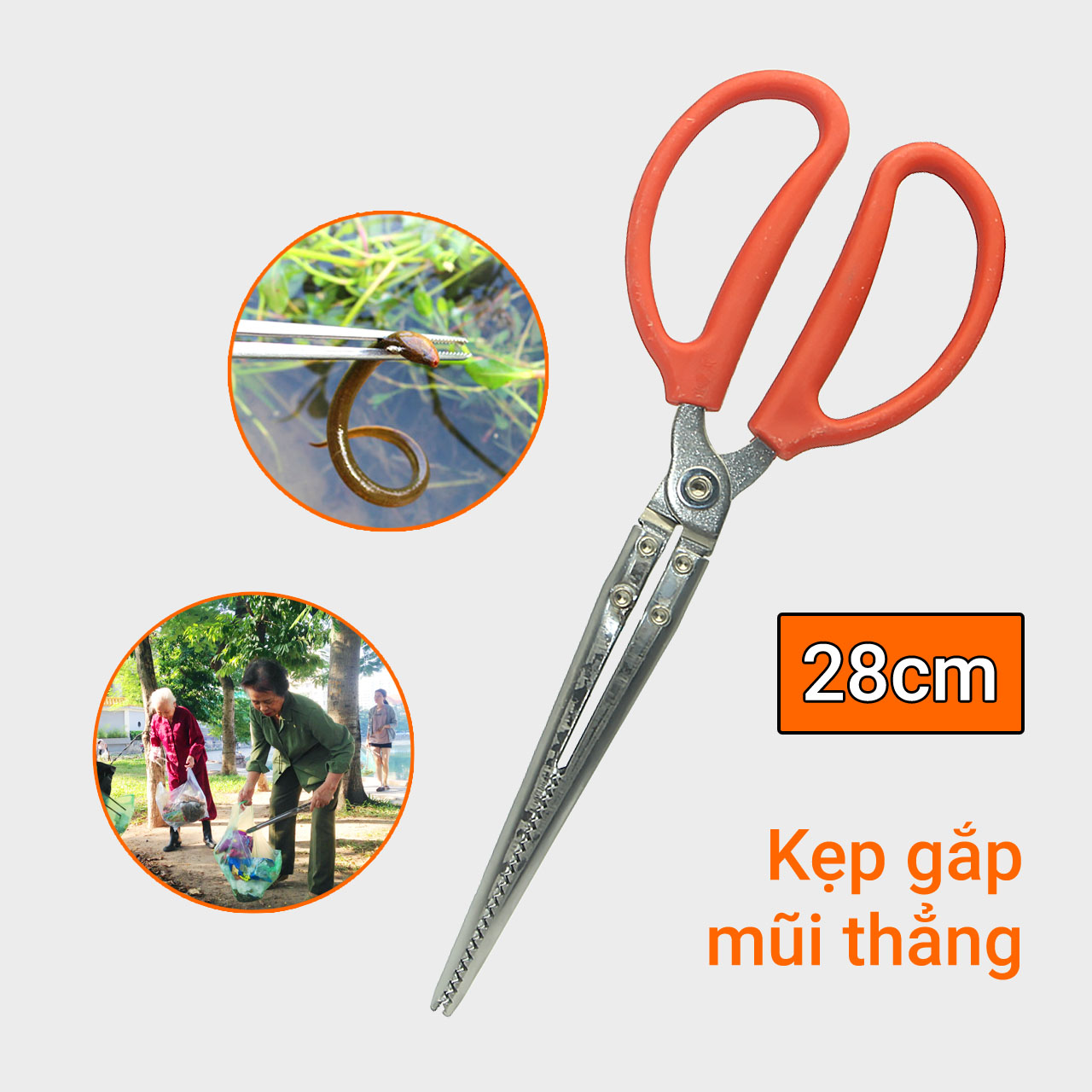 Kẹp gắp dài hình kéo mũi nhọn thẳng