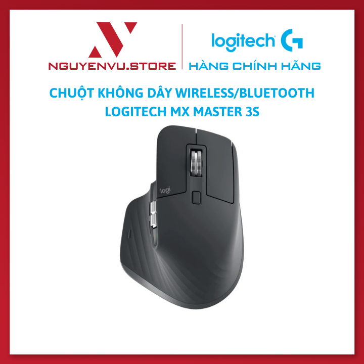 Logitech MX Master 3S Bluetooth wireless mouse-quiet 8K DPI ultra-fast coil USB-C charger, Windows | Mac-Original