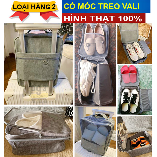 Túi Giày Túi Giày 3 Ngăn Túi Đựng Vật Dụng Túi Chống Nước Túi Chống Thấm Túi Quần Áo Đồ Lót