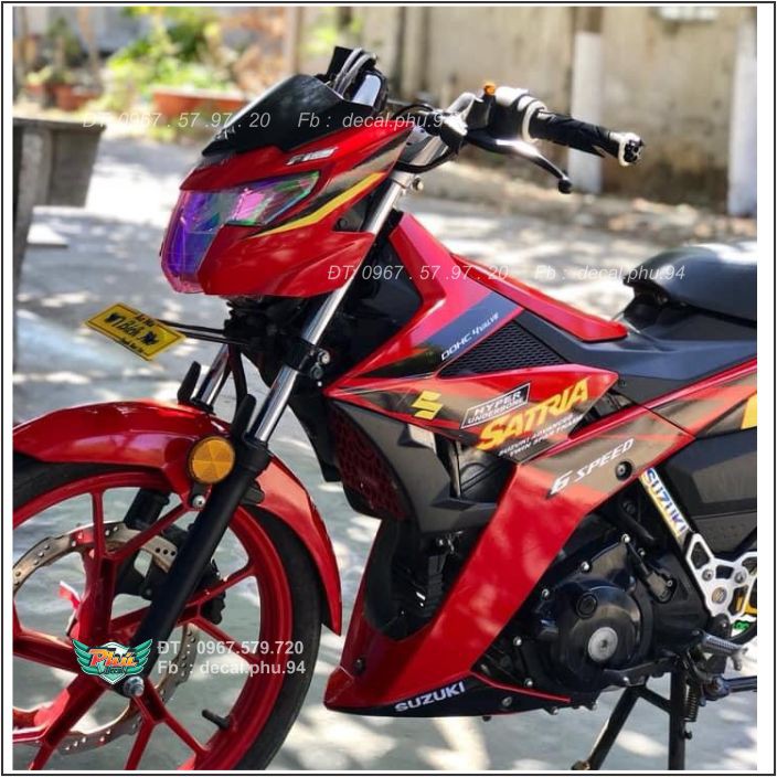 Tem rời Satria Đỏ candy (X)