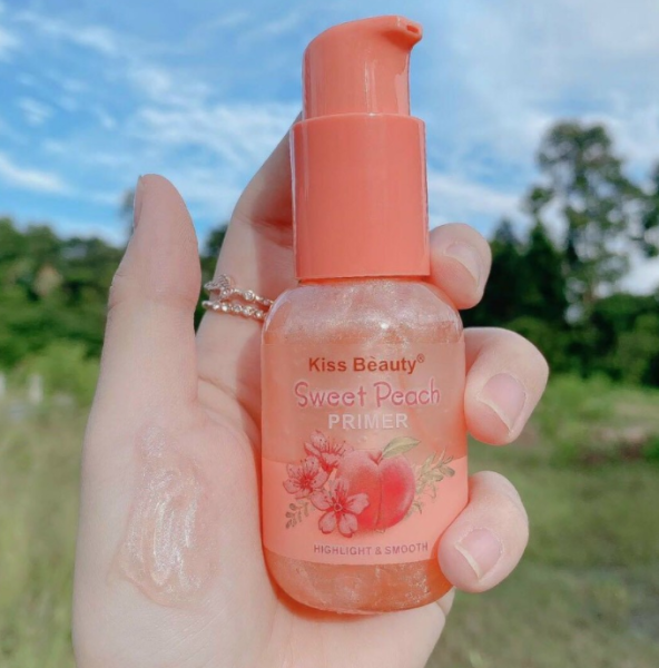 Kem Lót Bắt Sáng Primer Sweet Peach Kiss Beauty Hương đào - Dưỡng Ẩm, Kiềm Dầu