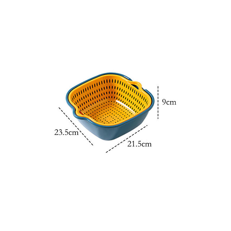 Bộ Rổ 8 Món Kèm Chậu Chất Liệu Nhựa Cao Cấp, Đựng Đồ Đa Năng - SHOPER