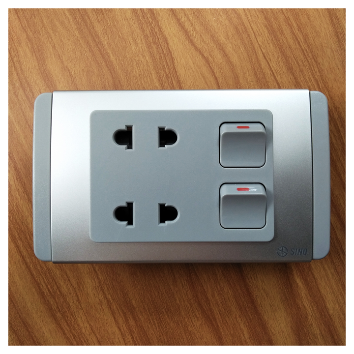 Bộ Công tắc - Ổ cắm, Đèn báo Vanlock SINO S68 Chính hãng