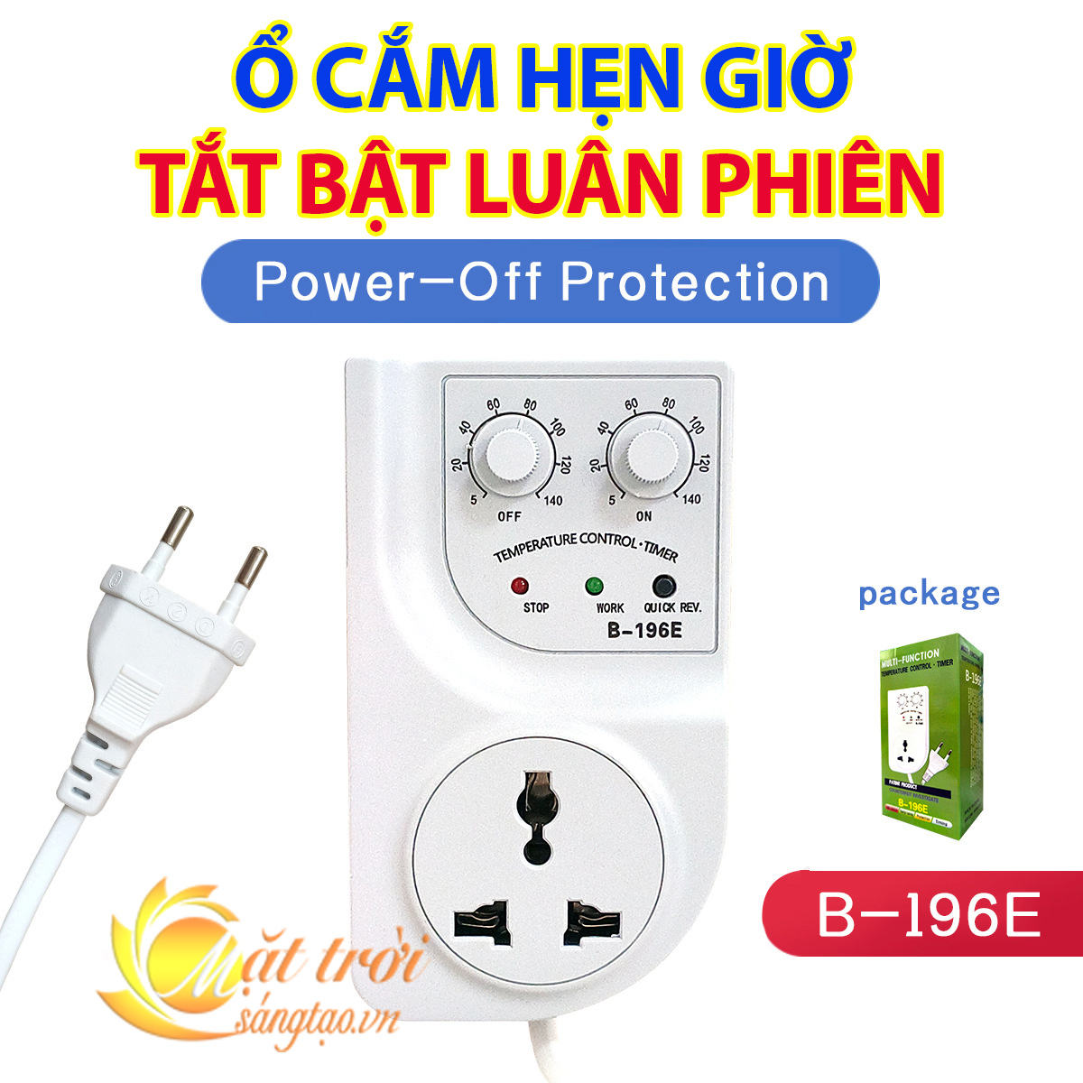 Ổ cắm hẹn giờ bật tắt luân phiên B-196E