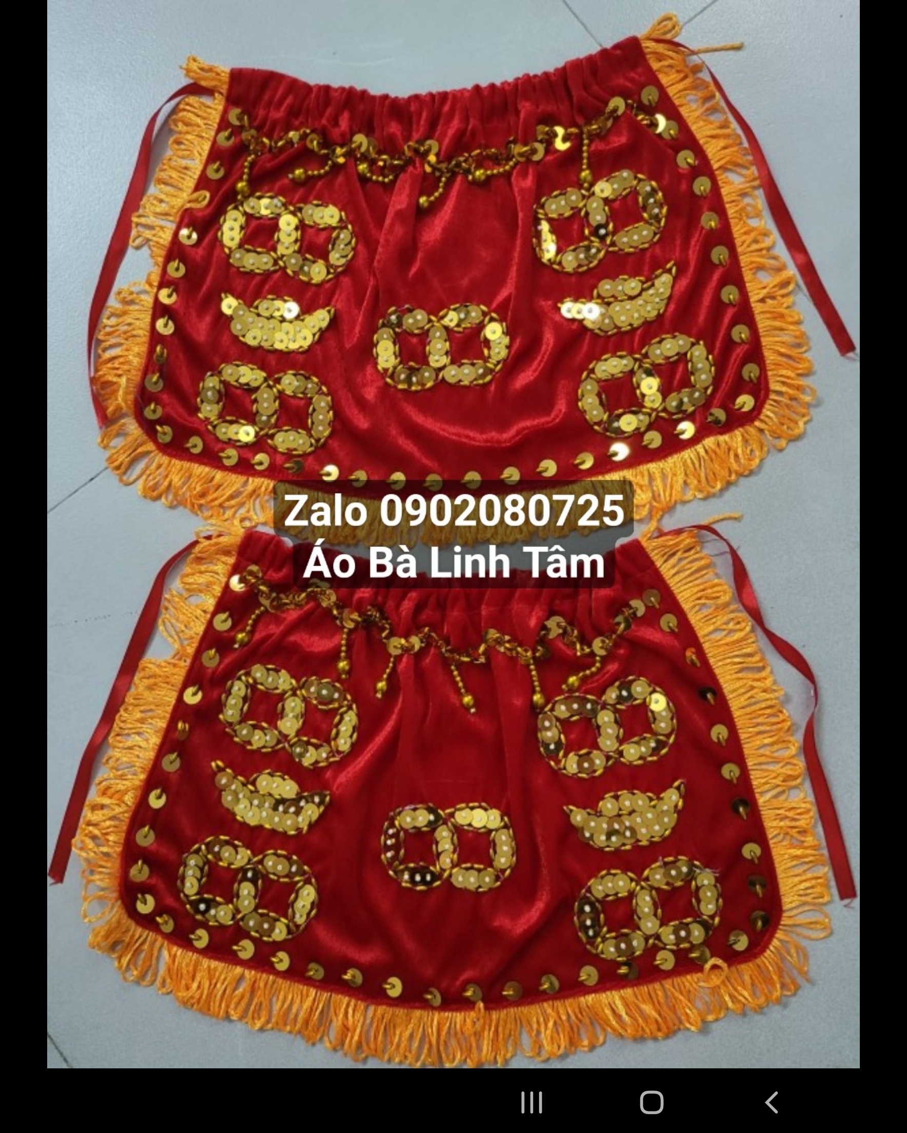 Áo Thần Tài - Thổ Địa (Kết Cườm)