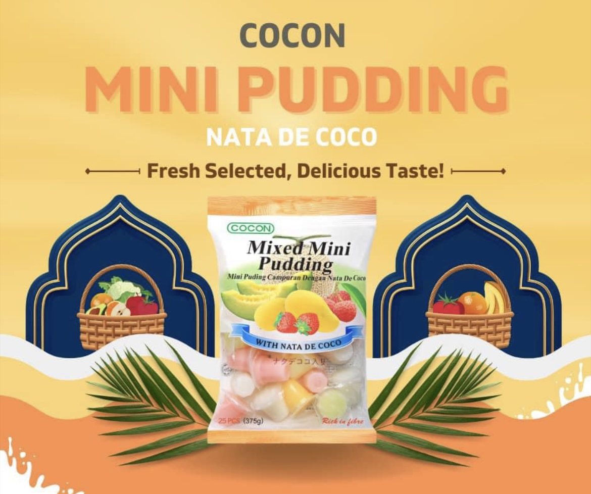 Combo 3 Gói Thạch Rau Câu Trái Cây Cocon 375g (375g x 3gói)