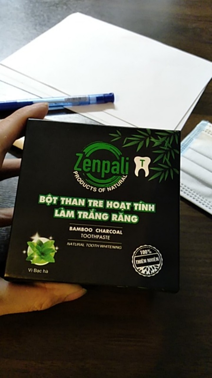 Bột than tre hoạt tính Zenpali T trắng răng [Date Mới] -[Hàng chuẩn Cty chính hãng]